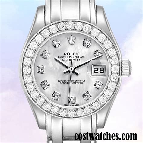 damenuhr rolex pearlmaster perlmutt-zifferblatt|Rolex Lady.